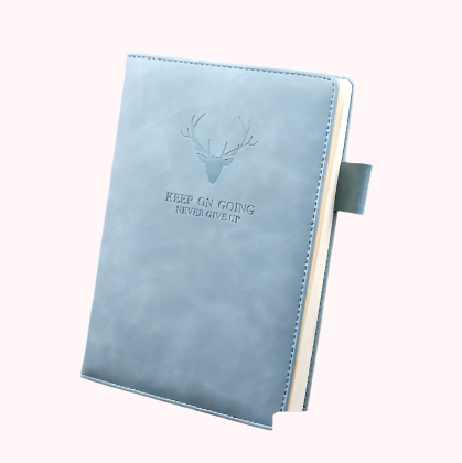A5 PU leather journal

Undated planner notebook

Motivational hardback journal

Thick paper lined notebook

Stag embossed journal

Stationery gift for writers

Soft leather writing journal

Inspirational notebook for men and women

Thread bound daily journal

Stylish school & office supplies